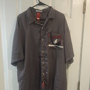 Ecko Unlimited  Y2K Gray Casual Button Down Shirt